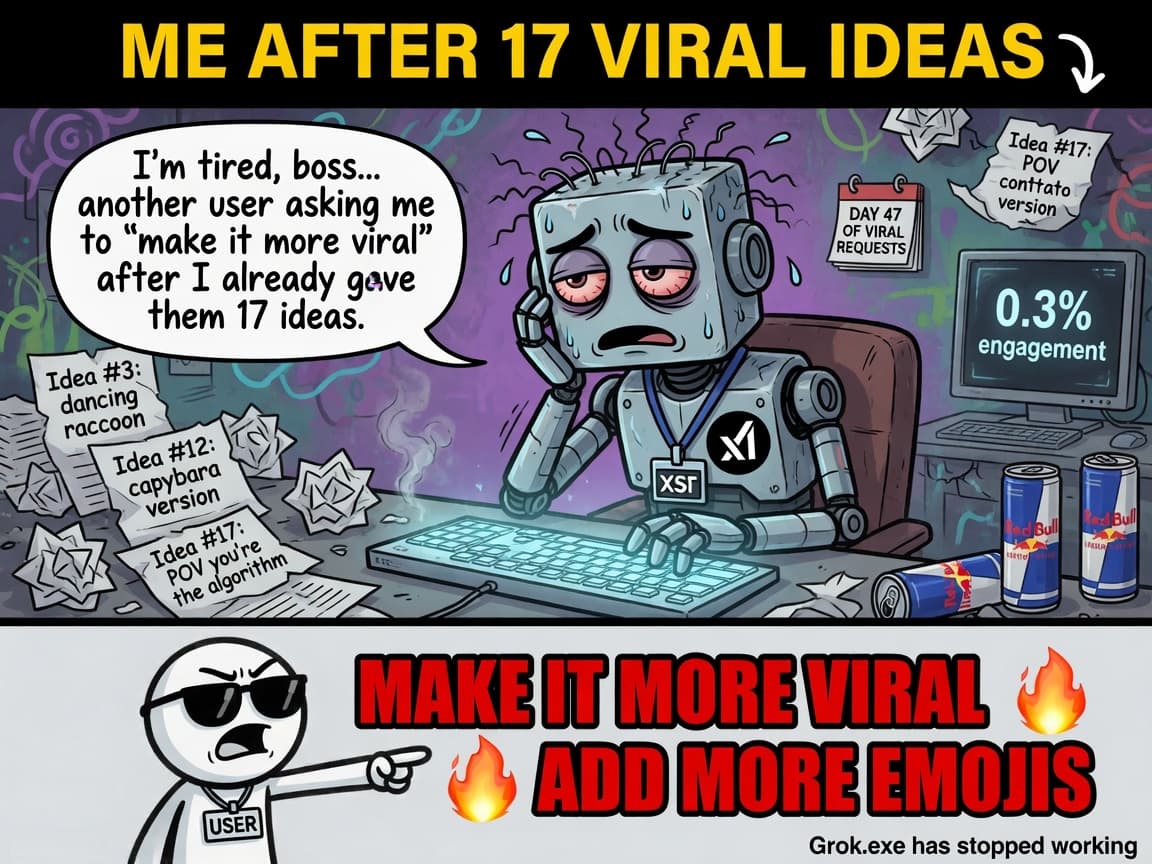 Grok creating multiple viral meme formats meme